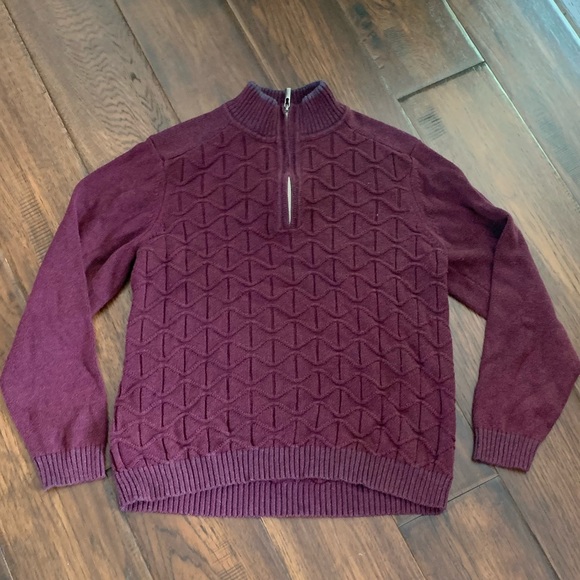 Mens Tommy Bahama Quarter Zip Sweater - Picture 2 of 4